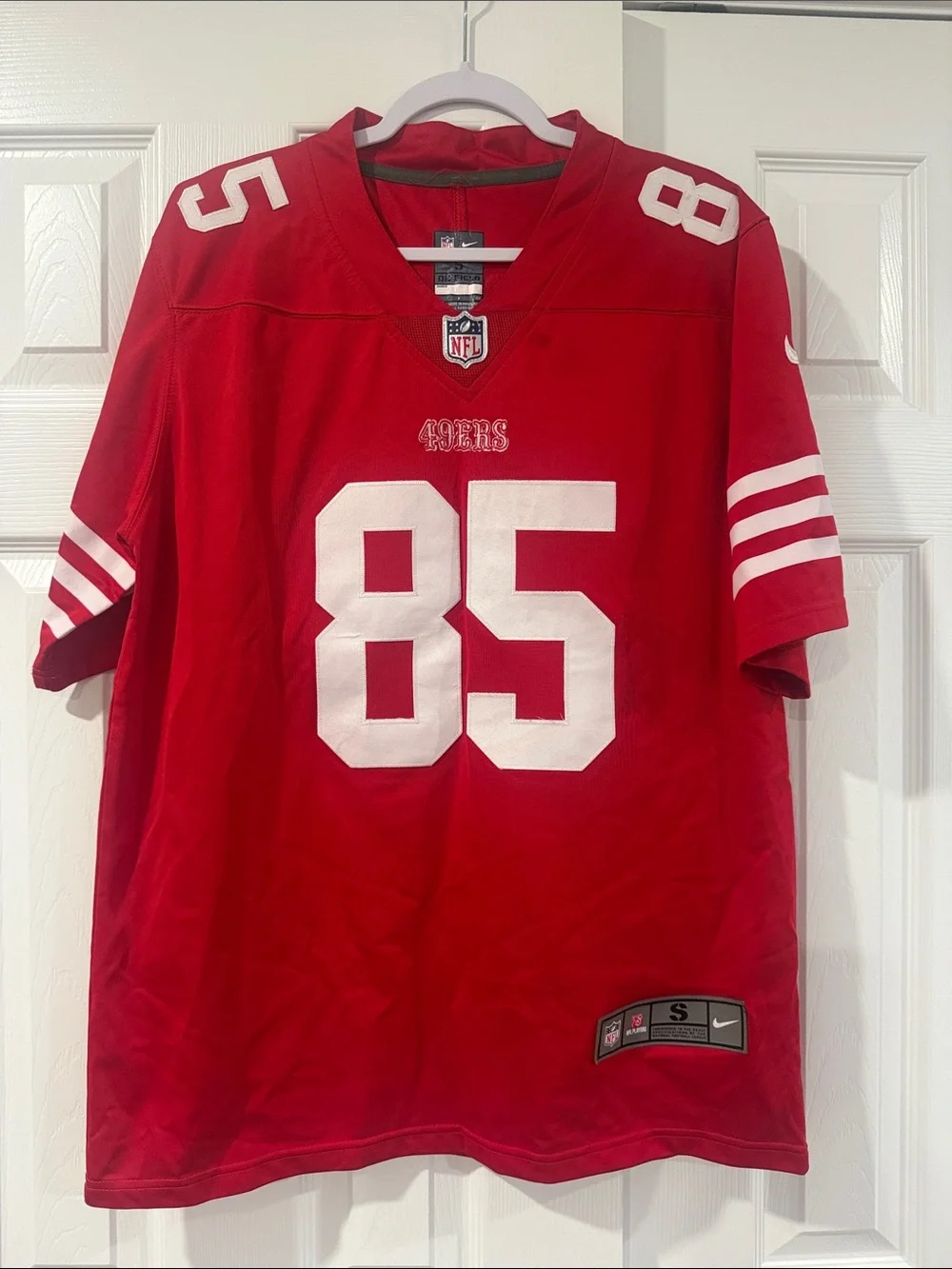 Nike Men's San Francisco 49ers Red #85 Kittle Football Jersey